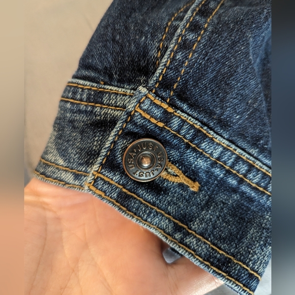 JUSTUSA Dark Wash Jean Jacket - Picture 2 of 4